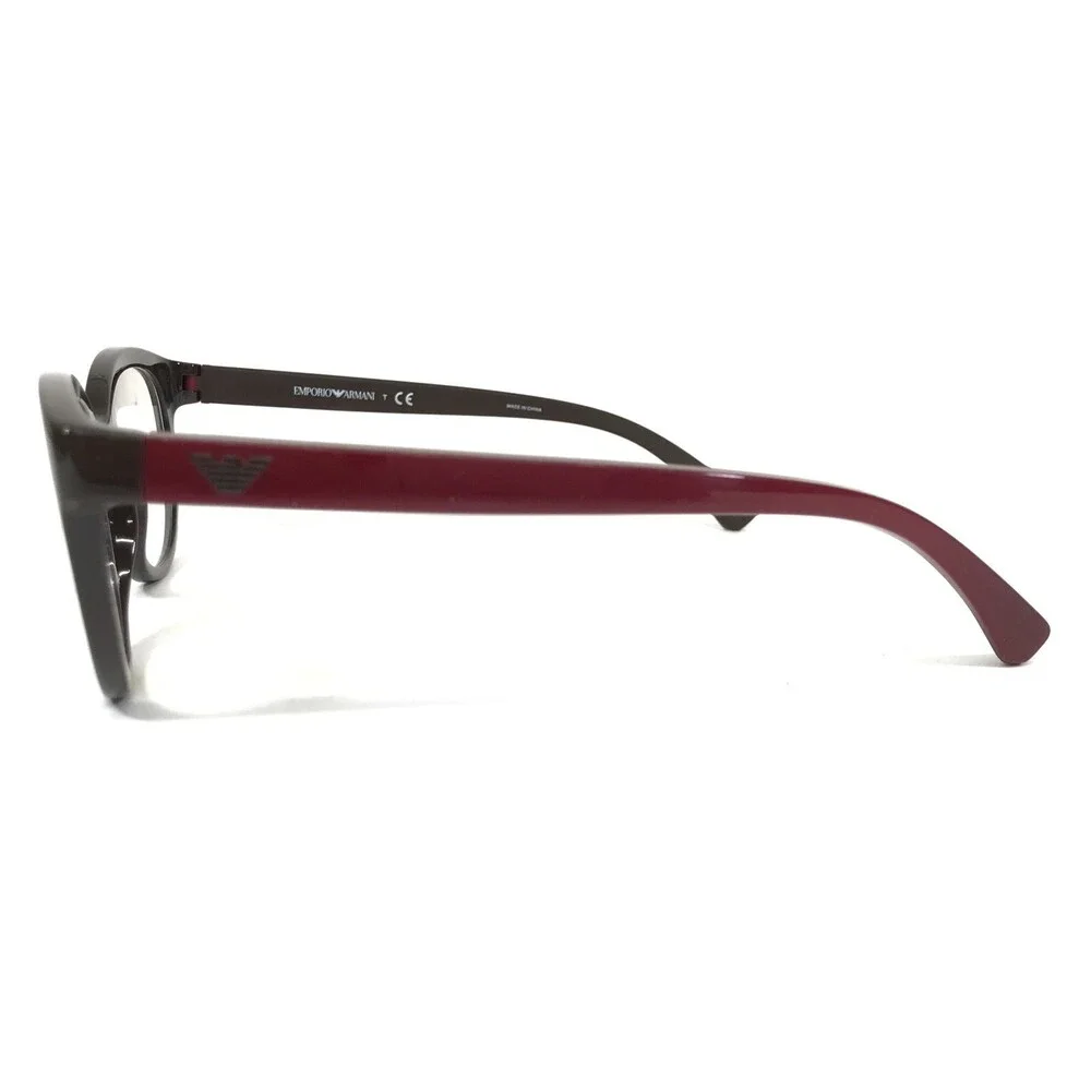 Emporio Armani Eyeglasses Frames EA3104 5561 Dark Brown Red Cat Eye 54-17-140